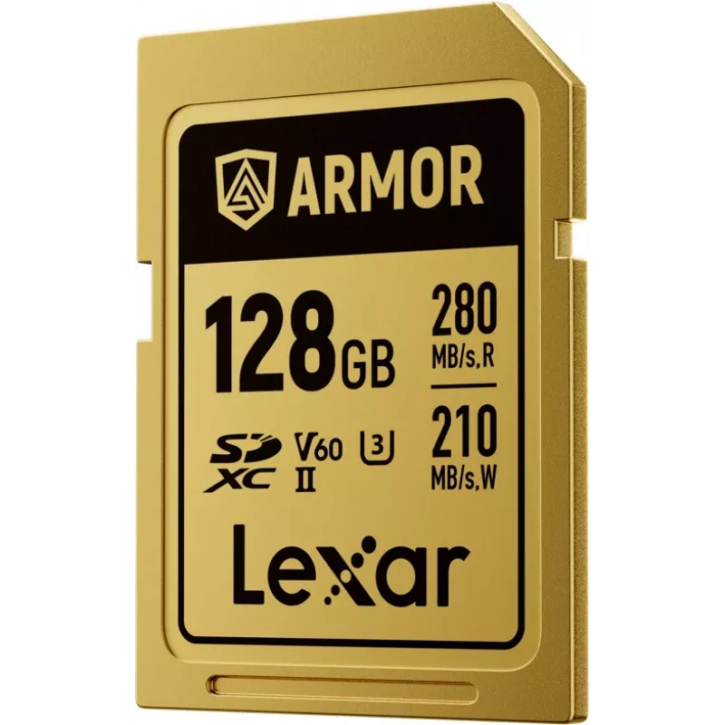 Lexar Professional ARMOR GOLD 128GB SDXC UHS-II V60 geheugenkaart (LSDAMGL128G-RNNNG)