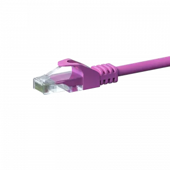 DSIT CAT5e U/UTP netwerk-patchkabel, 0,25 m, roze, 100% koper, RJ45, 1 Gbit/s (DC-59-002)