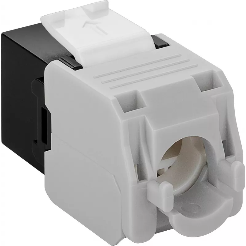 DS-IT CAT6a UTP keystone-netwerkconnector - gereedschapsloos - zwart (DS-KC-UTP6A-TL-1)