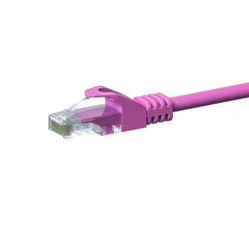 DSIT CAT 5e U/UTP netwerk-patchkabel, 7,5 m, roze, CCA, RJ45, 1 Gbps, 100 MHz