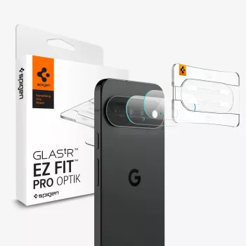 Spigen Optik Pro Glas.tR EZ Fit cameraschutz 2-pack voor Google Pixel 11 helder