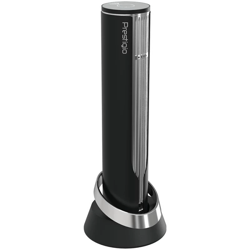 Prestigio Maggiore automatische wijnopener, zwart/zilver (PWO104SL)