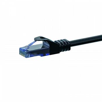 DSIT CAT6a U/UTP netwerk-patchkabel, 100% koper, 0,15 m, zwart