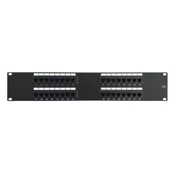 DSIT 19 inch Cat6 UTP 32-poorts patchpanel 2U zwart