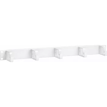 DSIT 19 inch 1U metalen kabelmanagementpaneel met sleufdoorvoer – wit (DS-1904-W)