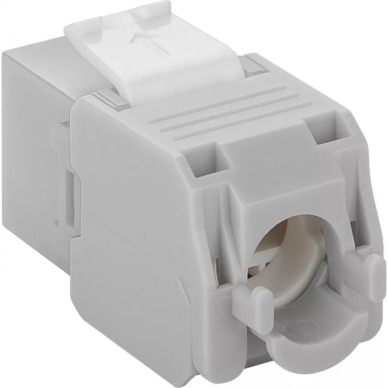DS-IT CAT6a UTP keystone netwerkdoos - gereedschapsloos - grijs (DS-KC-UTP6A-TL-2)