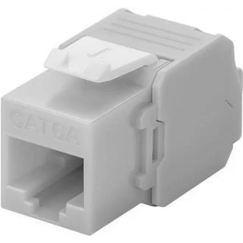 DS-IT CAT6a UTP keystone netwerkdoos - gereedschapsloos - grijs (DS-KC-UTP6A-TL-2)
