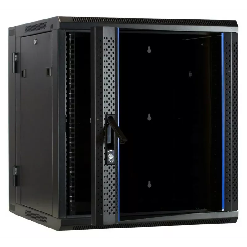 DSIT DS6612-DOUBLE omkeerbare wandmontage-serverkast met glazen deur, 600 mm breed