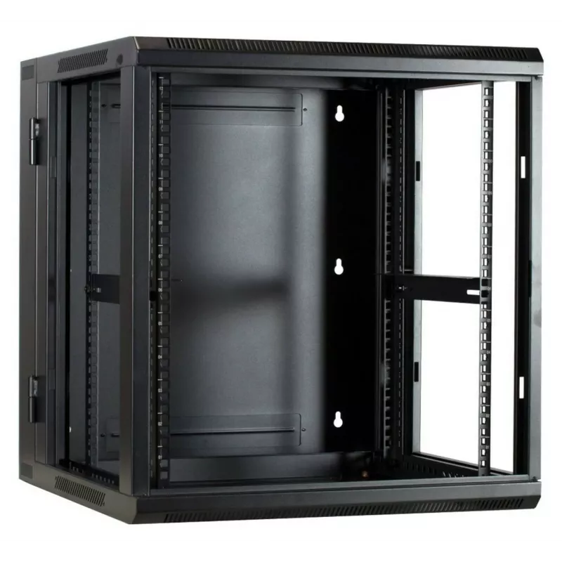 DSIT DS6612-DOUBLE omkeerbare wandmontage-serverkast met glazen deur, 600 mm breed