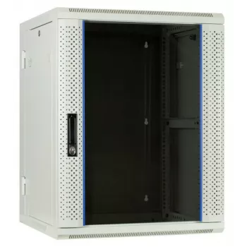 DSIT DS6615W-DOUBLE 6U omkeerbare wandmontage serverkast met gehard glazen deur, wit (600x450x370 mm)
