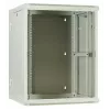 DSIT DS6615W-DOUBLE 6U omkeerbare wandmontage serverkast met gehard glazen deur, wit (600x450x370 mm)