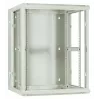 DSIT DS6615W-DOUBLE 6U omkeerbare wandmontage serverkast met gehard glazen deur, wit (600x450x370 mm)