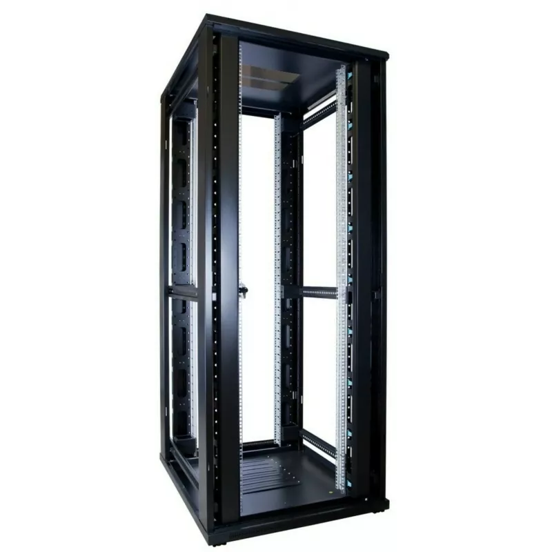 DSIT DS8042 42U 19 inch serverrack-kast met gehard glazen deur, 800x1000mm, zwart