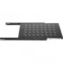 DSIT DS-UH80 1U uitschuifbaar rack legbord, 18 kg belasting, 640 mm diepte, zwart