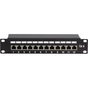 DSIT DS-10Patch6-12FTP 10 inch 12-poorts FTP CAT6 patchpanel