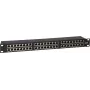 DS-IT CAT6 FTP 48-poorts 19 inch 2U afgeschermd patchpanel, zwart