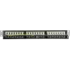 DS-IT CAT6 FTP 48-poorts 19 inch 2U afgeschermd patchpanel, zwart