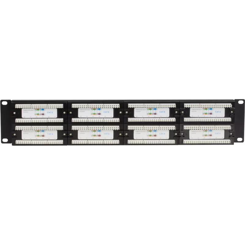 DSIT DS-Patch6-48UTP CAT6 UTP 19 inch 48-poorts netwerk-patchpanel, 1U, zwart