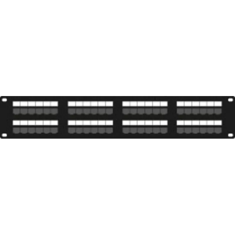 DSIT DS-Patch6-48UTP CAT6 UTP 19 inch 48-poorts netwerk-patchpanel, 1U, zwart