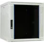 DSIT 12U wandmontage serverkast met glazen deur, wit, 600x600x635 mm