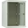 DSIT 12U wandmontage serverkast met glazen deur, wit, 600x600x635 mm