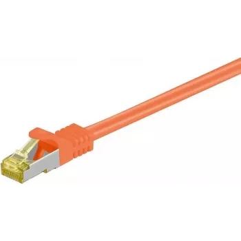 DSIT Cat.7 S/FTP PiMF RJ45 netwerk-patchkabel, oranje, 15 m