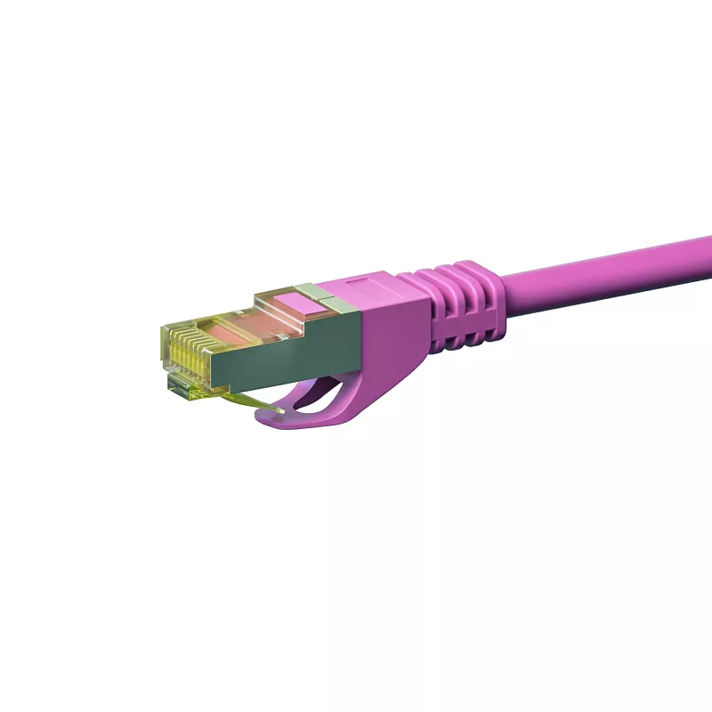 DSIT RJ45 netwerkkabel S/FTP (PiMF) Cat.7 kabel, roze, 50m (DC-79-500)