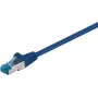 DSIT CAT 6a S/FTP LSOH netwerk-patchkabel, 0,5 m, blauw