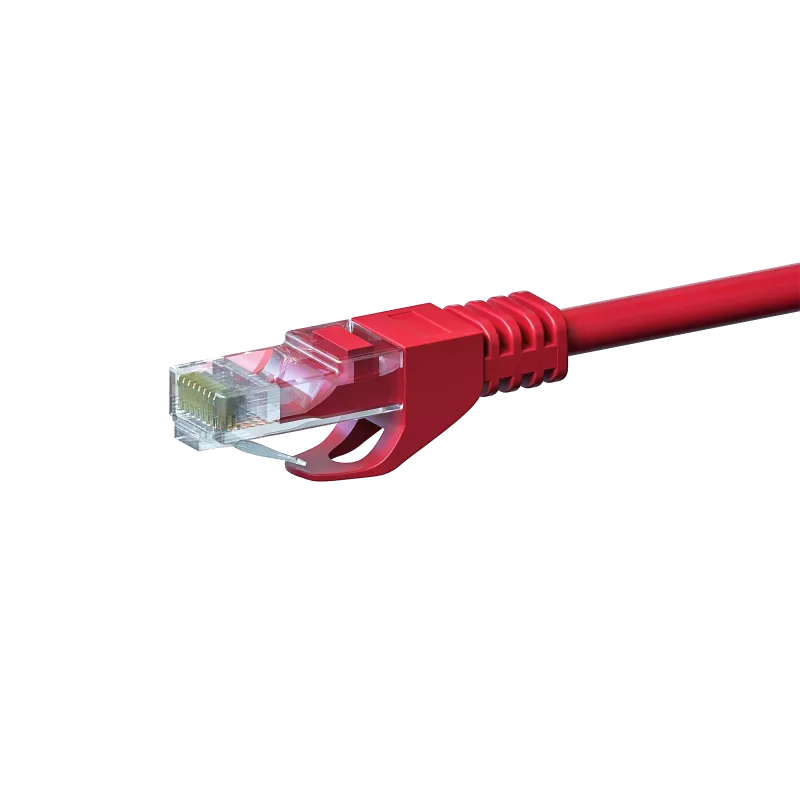 DSIT DC-55-020 CAT5e U/UTP netwerkkabel, 2 m, rood, 100% koper