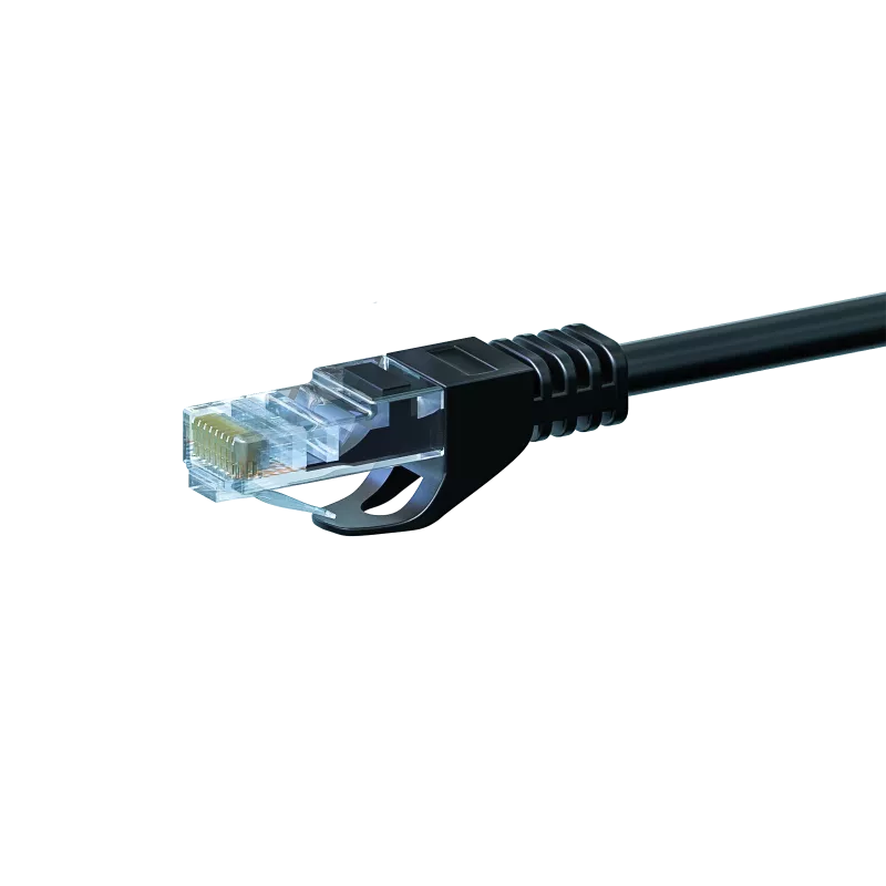 DSIT CAT 5e U/UTP netwerk-patchkabel, 0,25 m, zwart, CCA, RJ45, Gigabit Ethernet