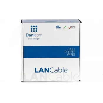 DSIT DANICOM CAT6 UTP 100m PVC Fca netwerkkabel DC-UTP6-100-FCA