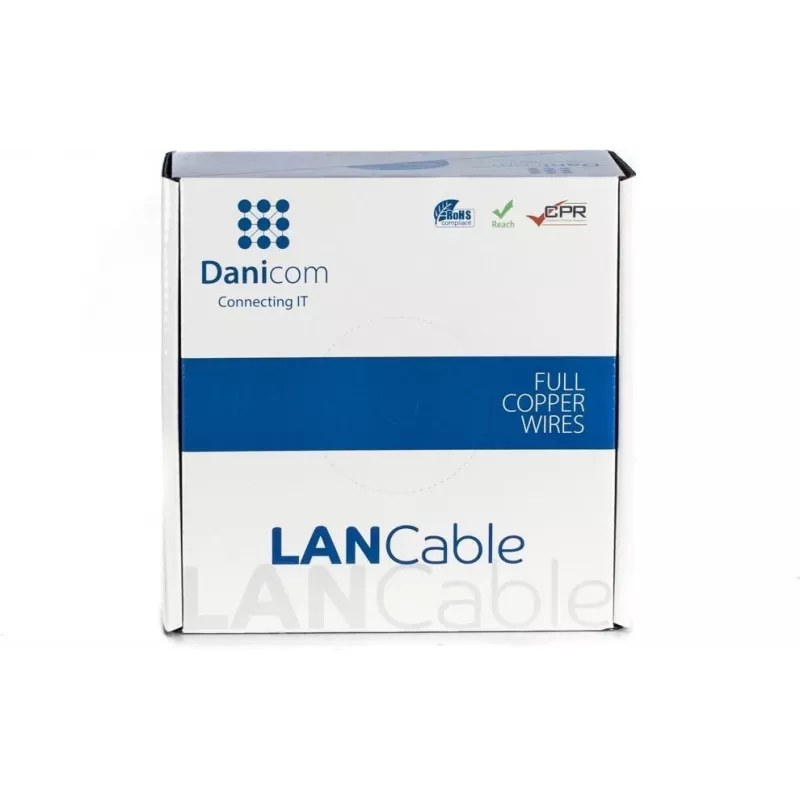 DSIT DANICOM CAT6 UTP 100m PVC Fca netwerkkabel DC-UTP6-100-FCA