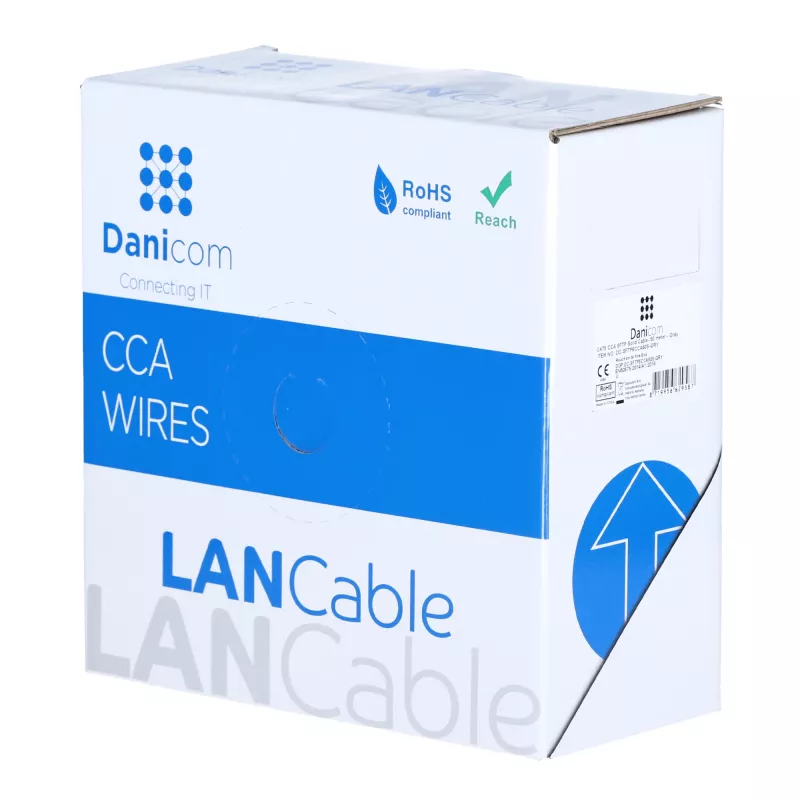 DSIT CAT6 S/FTP 50m kabelrol grijs CCA (DC-SFTP6CCA50S-GRY)
