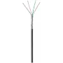 DSIT CAT6 outdoor netwerkkabel S/FTP AWG 26/7 flexibel 100 m zwart