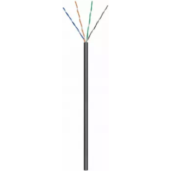 DSIT CAT6 outdoor-netwerkkabel, U/UTP, AWG 24/7 (flexibel), 305 m, zwart, CCA