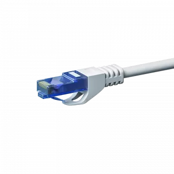 DSIT CAT6a U/UTP 100% koper ethernet-patchkabel, 3m, wit