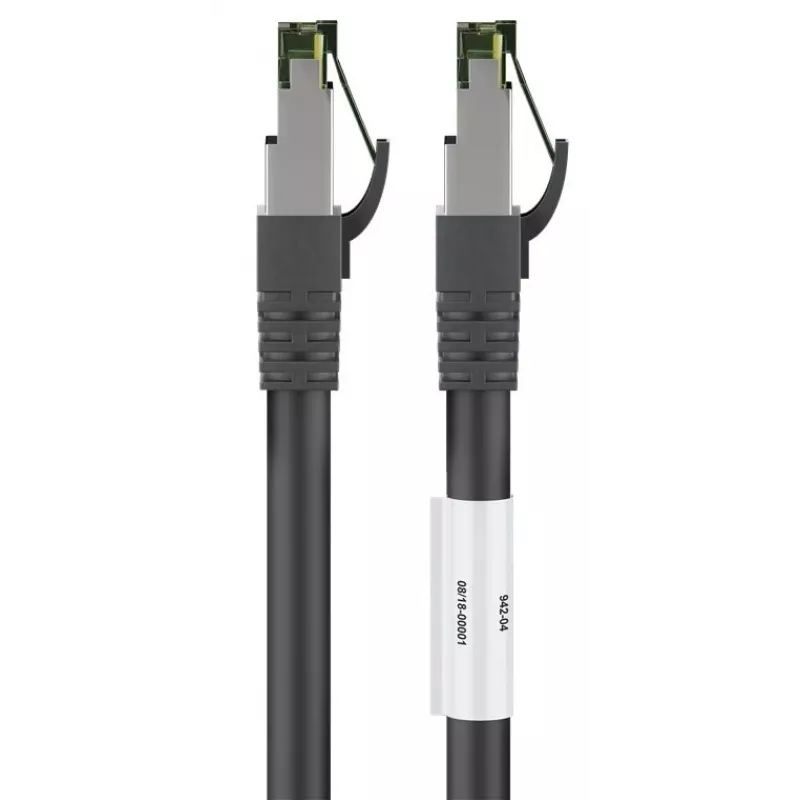 DSIT RJ45-netwerkkabel S/FTP PiMF CAT 8 kabel zwart 2m
