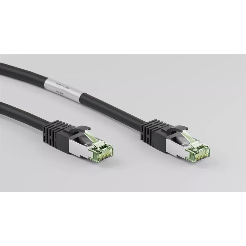 DSIT RJ45-netwerkkabel S/FTP PiMF CAT 8 kabel zwart 0,25m