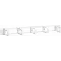 DSIT 19 inch 1U kunststof kabelmanagementpaneel met borstelstrip – wit (DS-1903-W)
