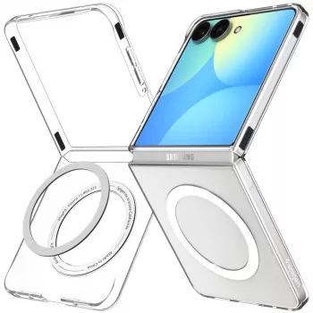 SPIGEN AirSkin MagSafe Galaxy Z Flip 8 hoesje transparant/wit