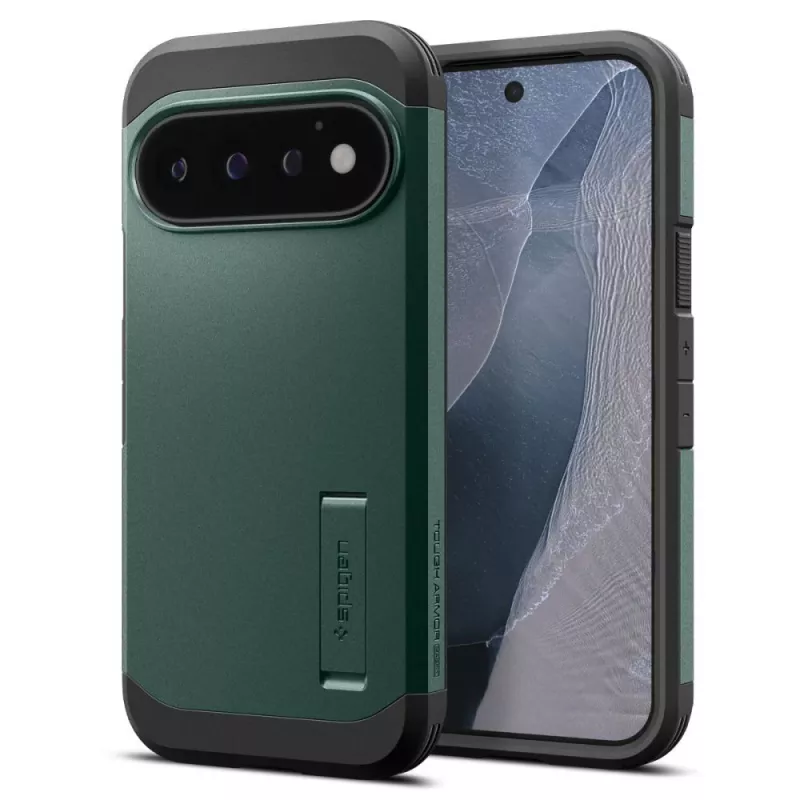 Spigen Tough Armor Mag MagSafe-hoesje voor Google Pixel 11 Pro - Abyss Green