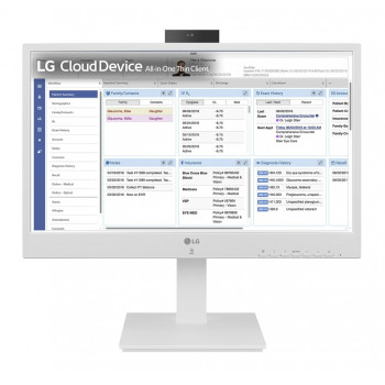 LG 24CR671N-2P 23,8 inch Full HD all-in-one thin client met Intel Pentium N4200, 4GB RAM, 16GB eMMC, zonder besturingssysteem
