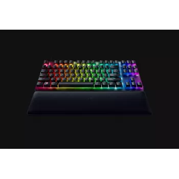 Razer Huntsman V2 Tenkeyless bedraad optisch gamingtoetsenbord, Clicky Purple switches, Scandinavische indeling, RGB, zwart (RZ03-03941300-R3N1)