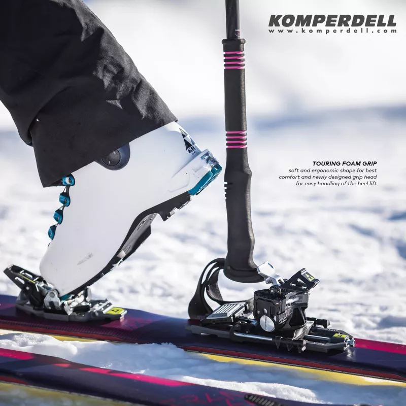 Komperdell Carbon C2 Ultralight skitourenstokken - zwart/oranje