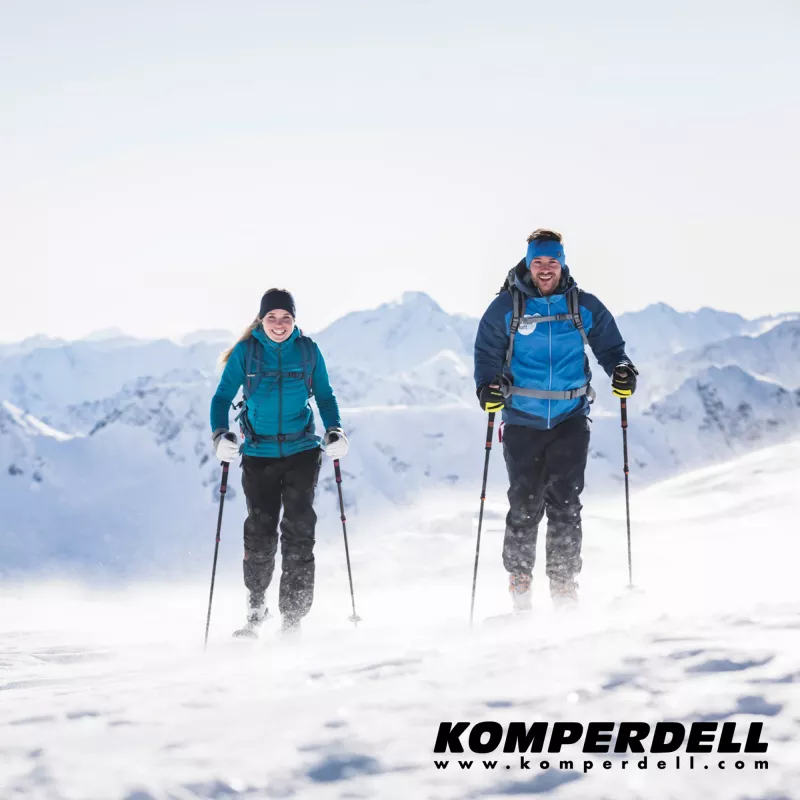 Komperdell Carbon C2 Ultralight skitourenstokken - zwart/oranje