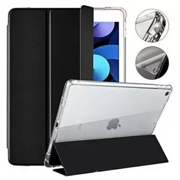 Mercury transparante achterkanthoes voor iPad Pro 12,9 (2018-2022) & iPad Air 13 (2024-2026) - zwarte rand