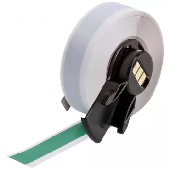 BRADY M6C-500-439-GR multifunctionele vinyl etiketten, 24mm, rood op wit, 8m