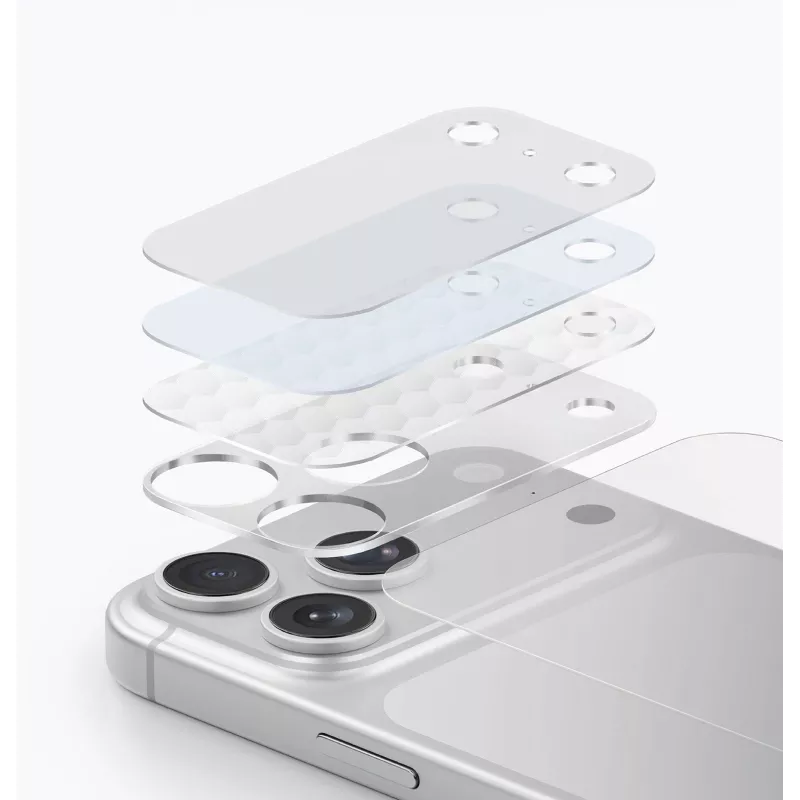 UNIQ Optix Aeroshield+ camera-modulebescherming voor iPhone 17 Pro Max transparant