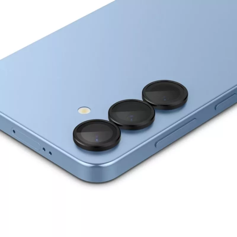 Spigen Optik Pro Glas.tR EZ Fit camera-bescherming 2-pack voor Samsung Galaxy S25 - zwart