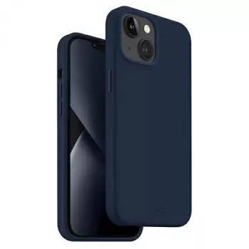 UNIQ Lino Marine Blue hoesje voor iPhone 14 Plus / 15 Plus 6,7 inch